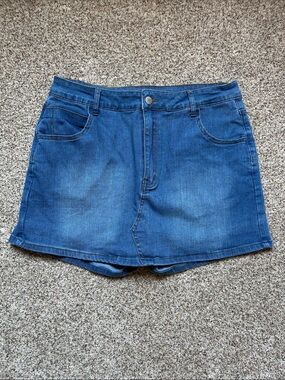SHEIN Blue Denim Skort